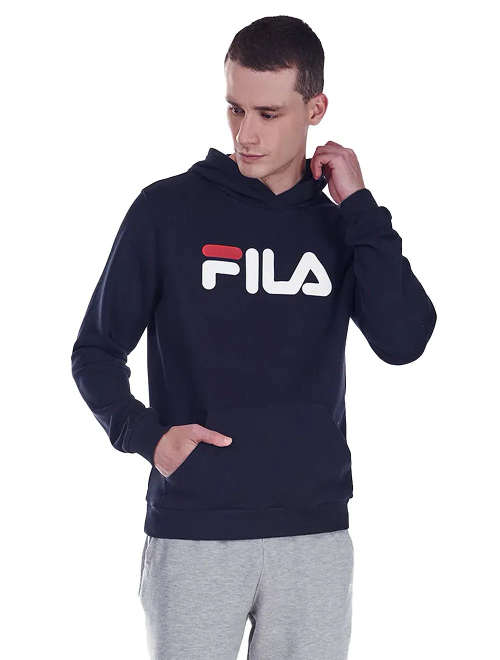 Moletom Fila Masculino Letter New Azul Marinho