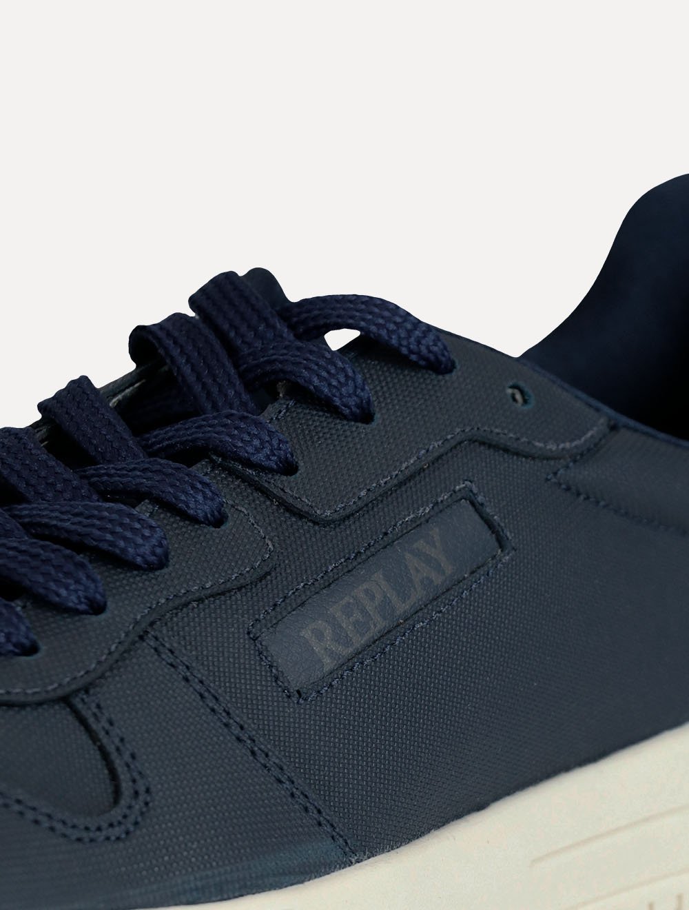 Tênis Replay Masculino Couro Casual Amato Azul Marinho