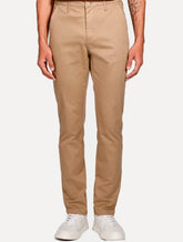 Calça Aramis Masculina Chino Sarja Classica Button Areia