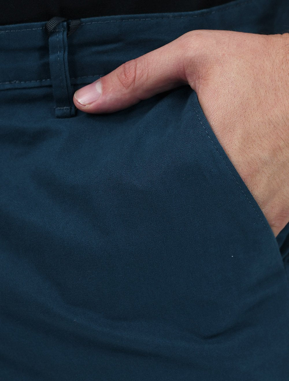 Bermuda Tommy Hilfiger Masculina de Sarja Stretch Azul Cobalto