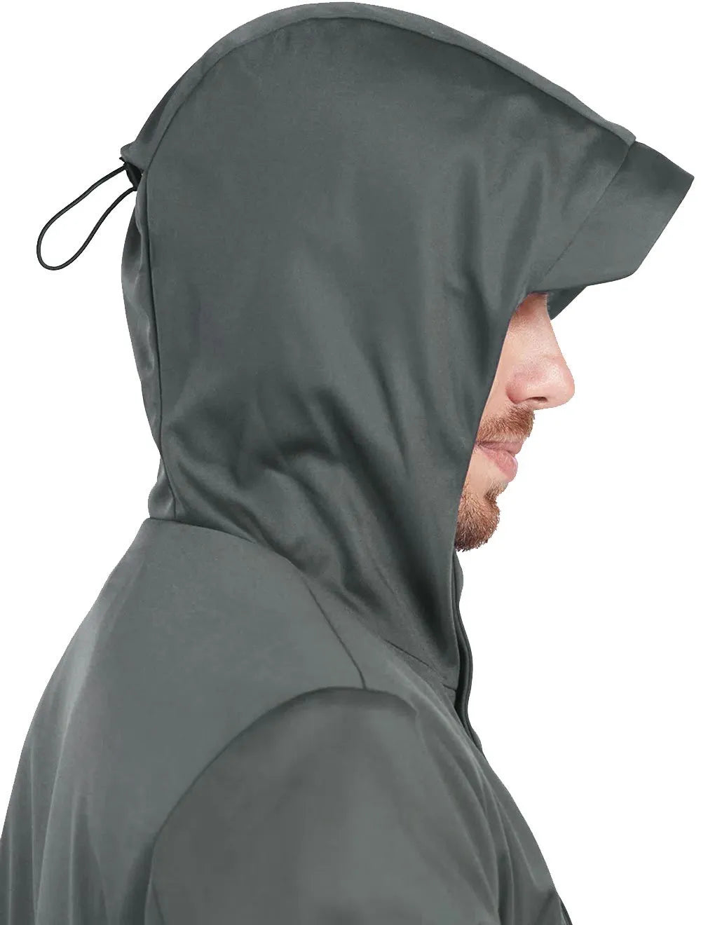 Jaqueta Aramis Masculina Nylon Hoodie Liquid Repeller Chumbo