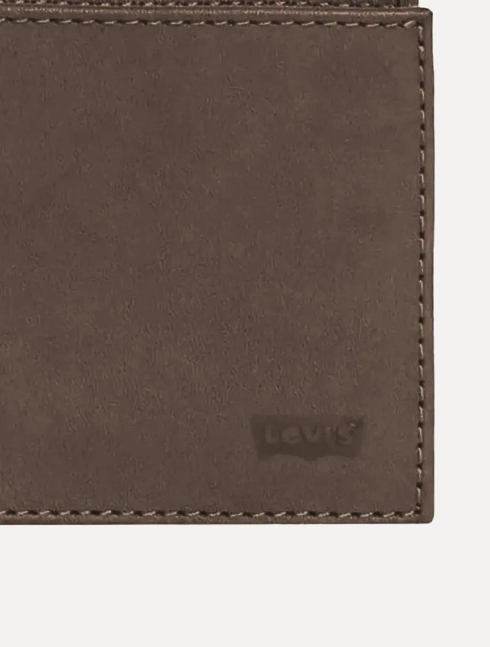 Carteira Levis Masculina Batwing Logo Flat Bifold Marrom