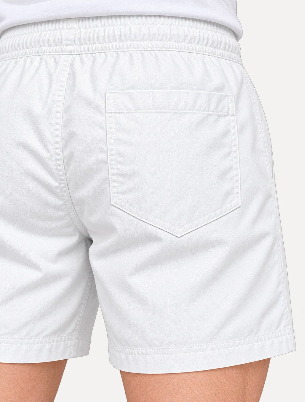 Short Calvin Klein Jeans Sarja Masculino Logo Vermelha Color Elastic Branco