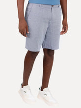 Bermuda Aramis Masculina Chino Nature Azul Marinho Mescla