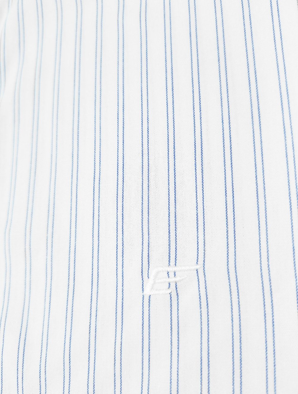 Camisa Ellus Masculina Regular Tricoline Skylight Classic Listrada Branca