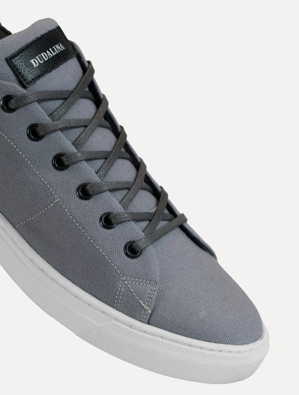 Tênis Dudalina Masculino SL Lona Mistral Napa Logo Chumbo