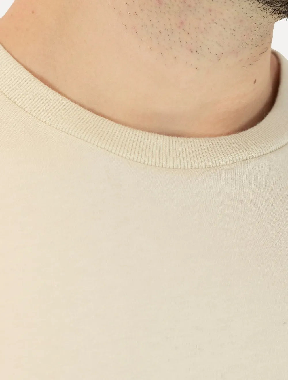 Camiseta Colcci Masculina Basica Logo Minimalista Off-White