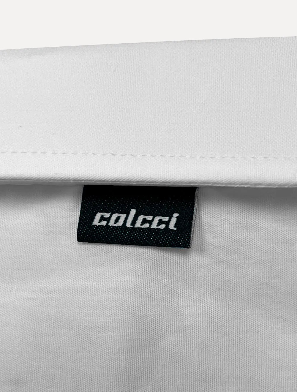 Camisa Colcci Masculina Slim Fit Básica Logo Branco