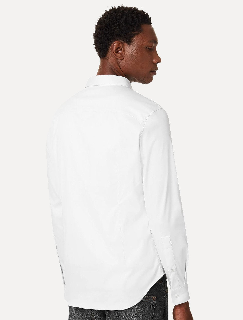 Camisa John John Masculina Ultra Slim White Logo Branca