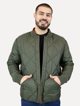 Jaqueta Calvin Klein Jeans Dupla Face Bomber Reversivel Verde Oliva