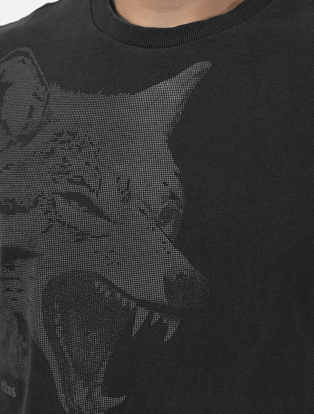 Camiseta Ellus Masculina Cotton Washed Coyote Cinza Escuro