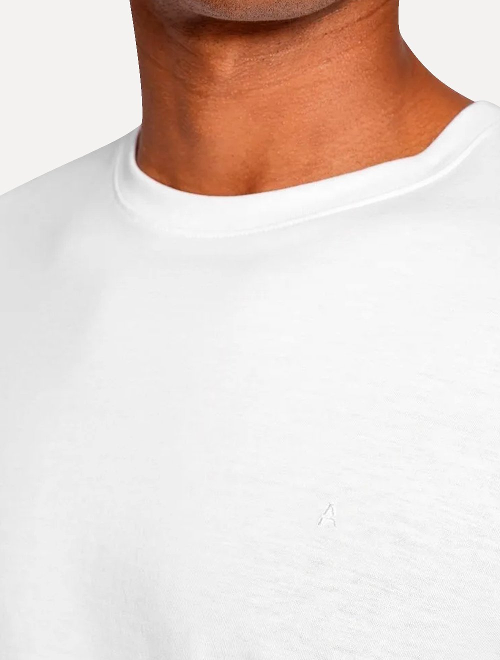 Camiseta Aramis Masculina Basic 3D Rubber Logo Branca