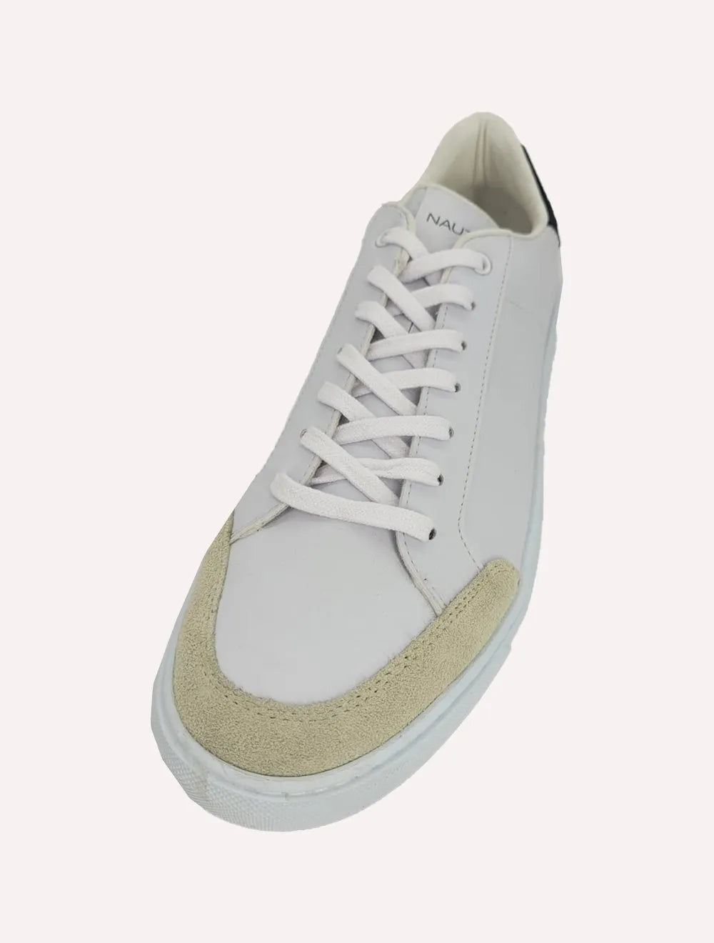 Tênis Nautica Masculino SL Couro Azul Marinho/Branco