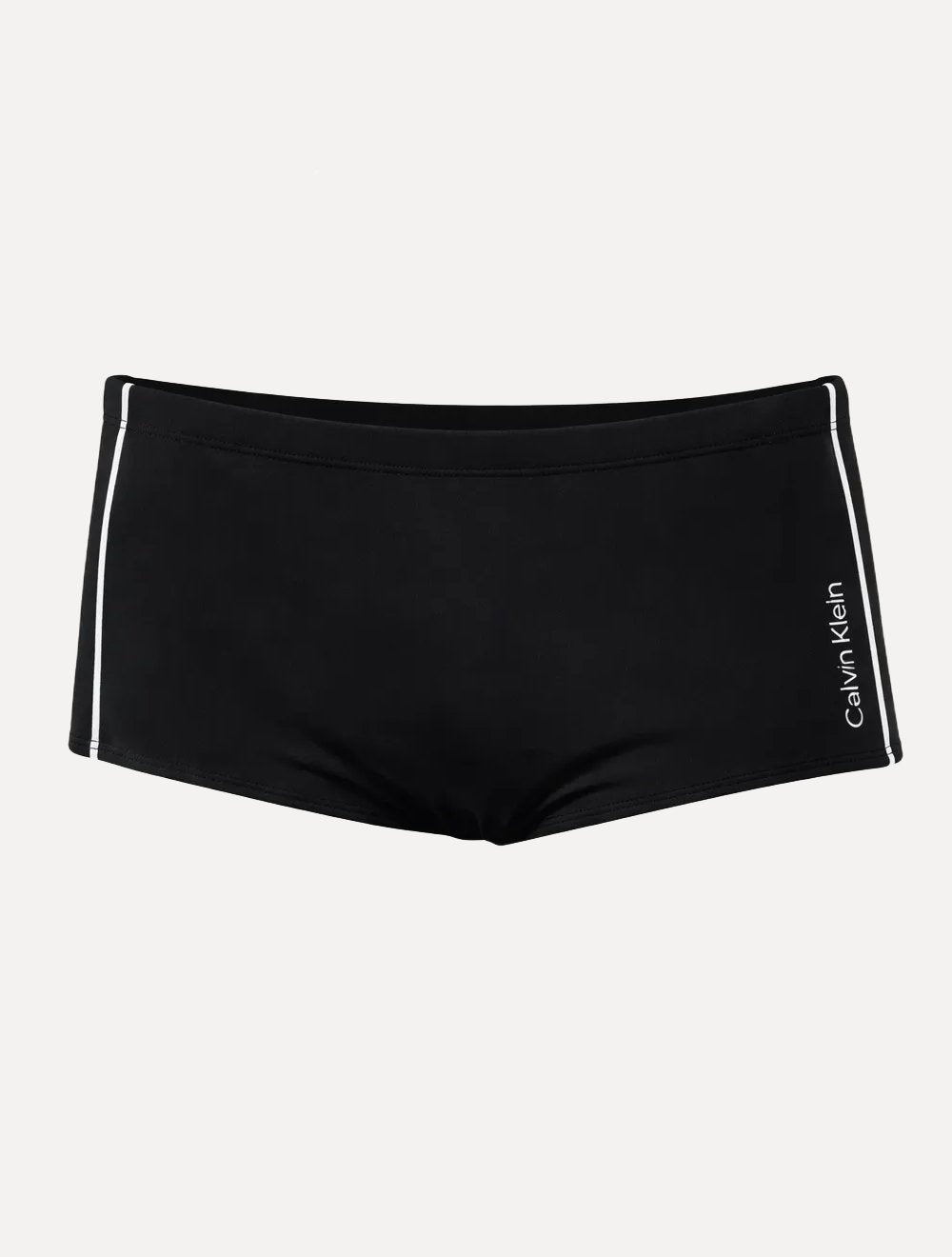 Sunga Calvin Klein Swimwear Gorgurão Stripes Logo Preta