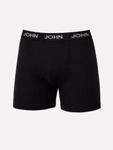 Cueca John John Boxer Poliamida Preta Pack 3UN