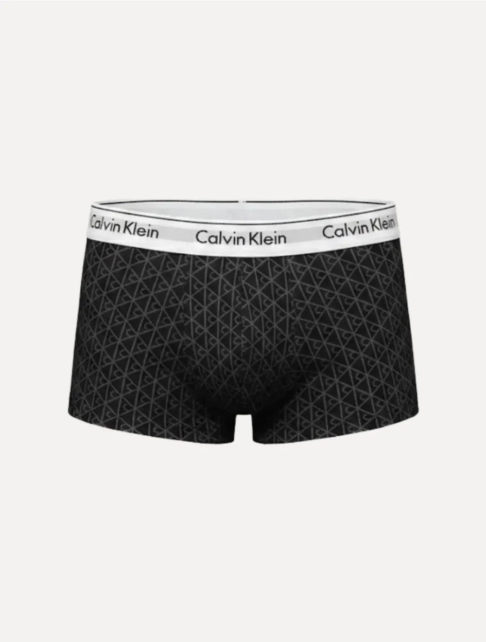 Cueca Calvin Klein Low Rise Trunk Modern Full Logo CK Preta