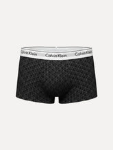 Cueca Calvin Klein Low Rise Trunk Modern Full Logo CK Preta