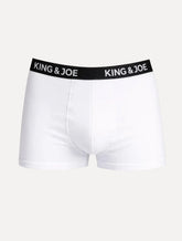 Cueca King & Joe Boxer Lisa Logo Branca Pack 2UN