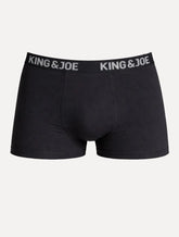Cueca King & Joe Boxer Lisa Logo Preta Pack 2UN