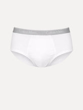 Cuecas Calvin Klein Brief Cotton Print Branca Pack 2UN