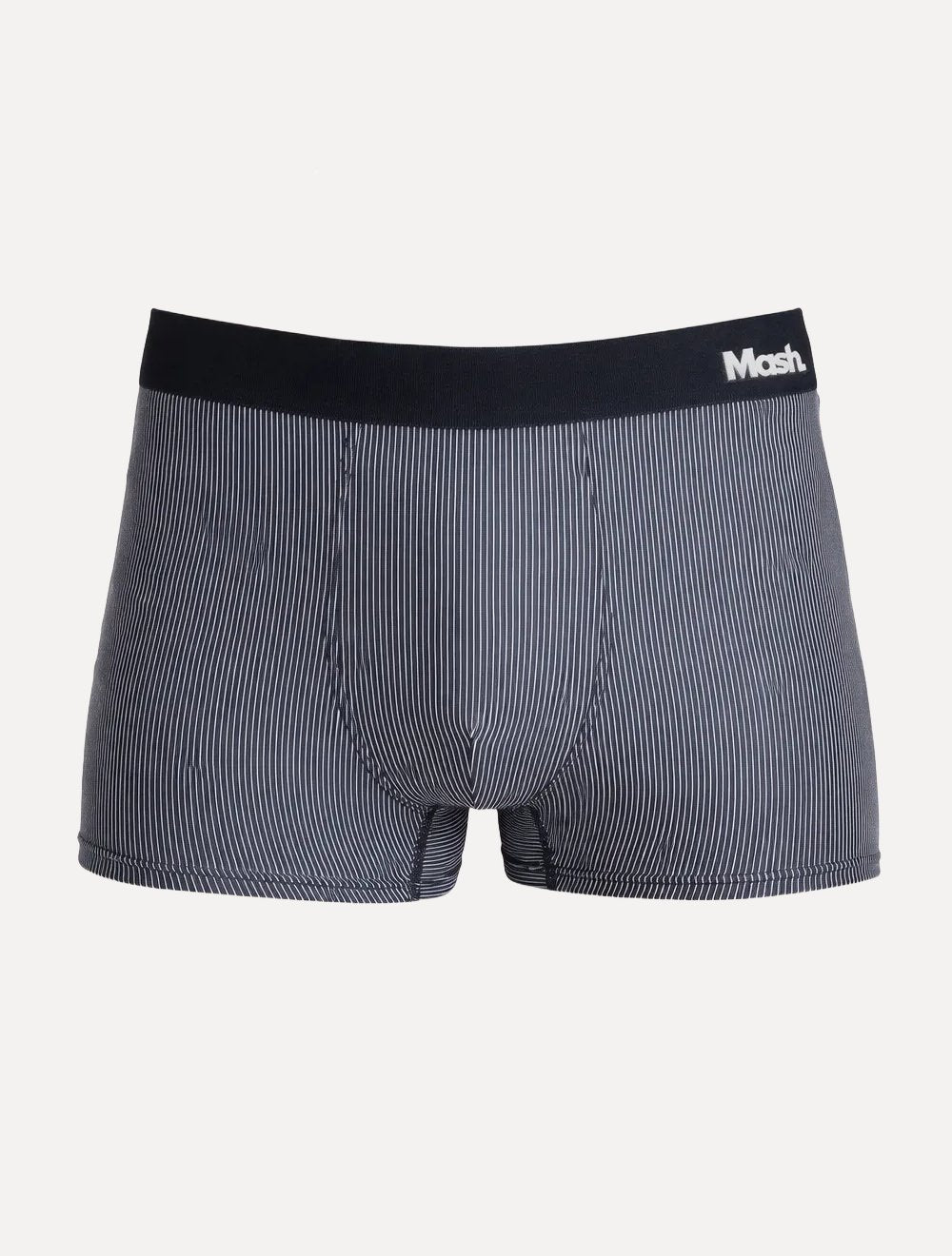 Cueca Mash Boxer Microfibra Risca de Giz Azul Marinho