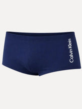 Sunga Calvin Klein Swimwear Vertical Light Logo Grande Azul Marinho