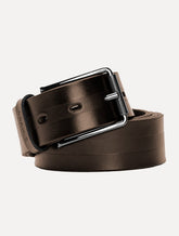 Cinto Aramis Masculino Basico Couro Pinstripe Marrom