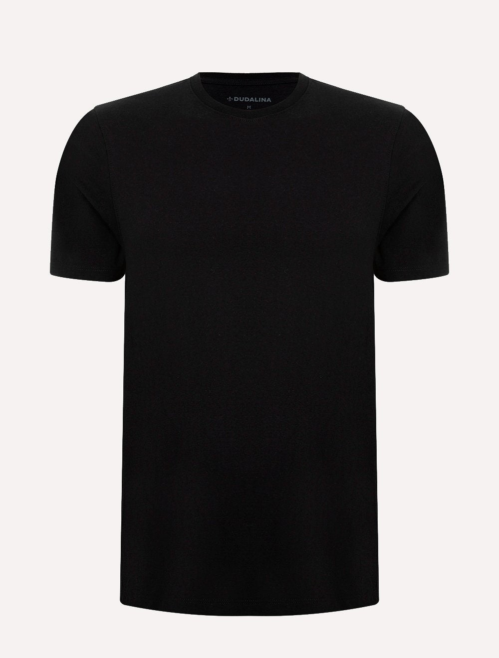 Camisetas Dudalina Masculina Malha Dudalina Preta e Branca Pack 2UN