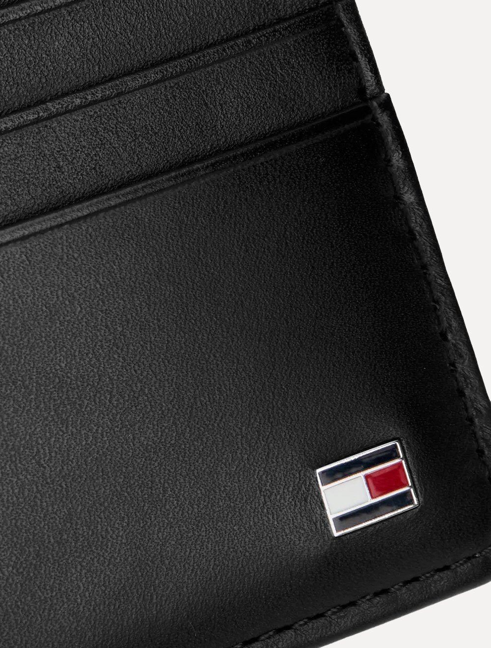Carteira Tommy Hilfiger Porta Cartão Couro Eton CC Holder Preta
