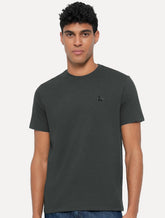 Camiseta Calvin Klein Jeans Masculina New Logo Re Issue Chumbo