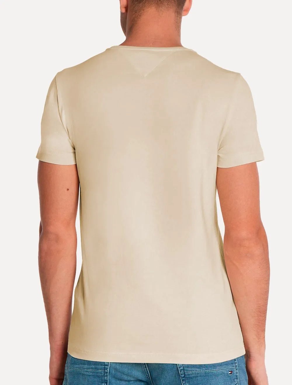 Camiseta Tommy Hilfiger Masculina Essential Cotton Cáqui Claro