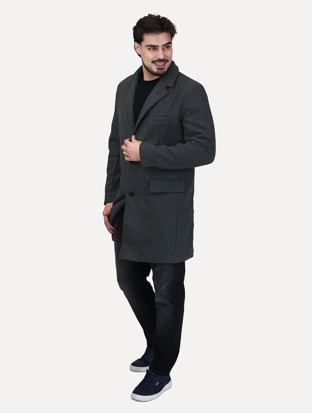 Casaco Dixen Blazer Alongado Cinza