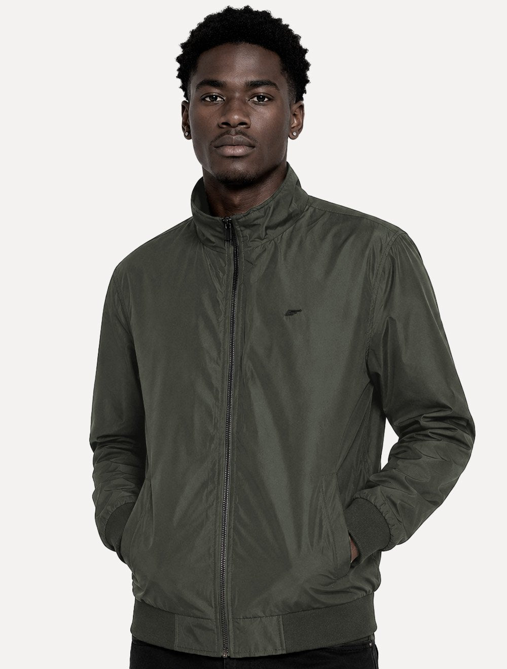 Jaqueta Ellus Masculina Nylon Padding College Bomber Chumbo