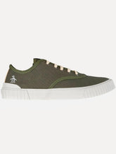 Tênis Original Penguin Masculino Cano Curto Lona Recorte Verde Escuro
