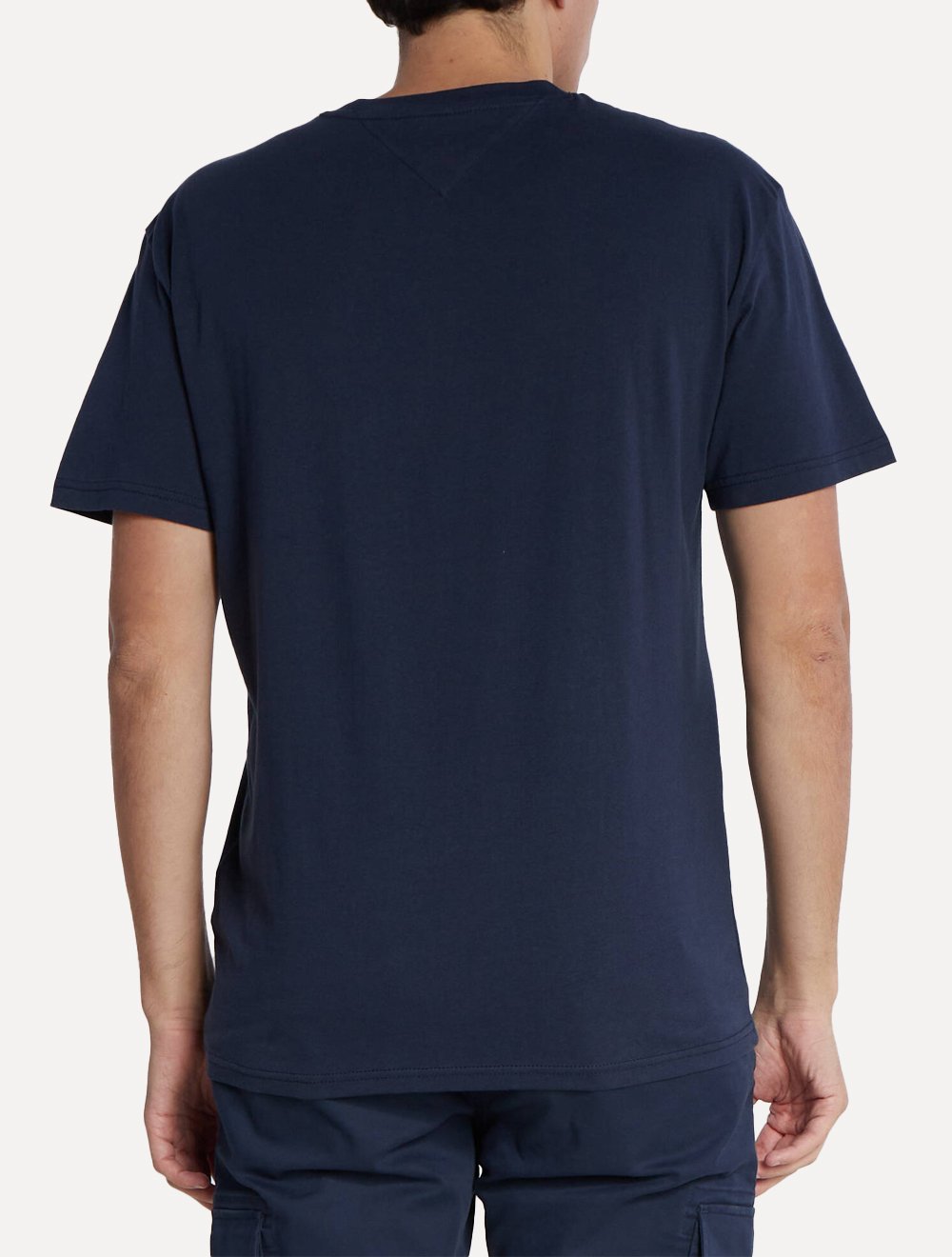 Camiseta Tommy Jeans Masculina Classic Linear Embroidered Chest Marinho