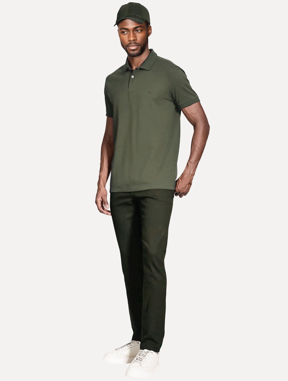 Polo Aramis Masculina Basic Piquet Mono Verde Claro