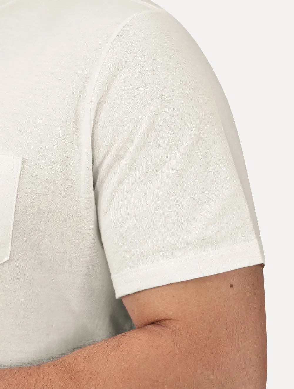 Camiseta Dudalina Masculina Regular Silk Bolso Off White