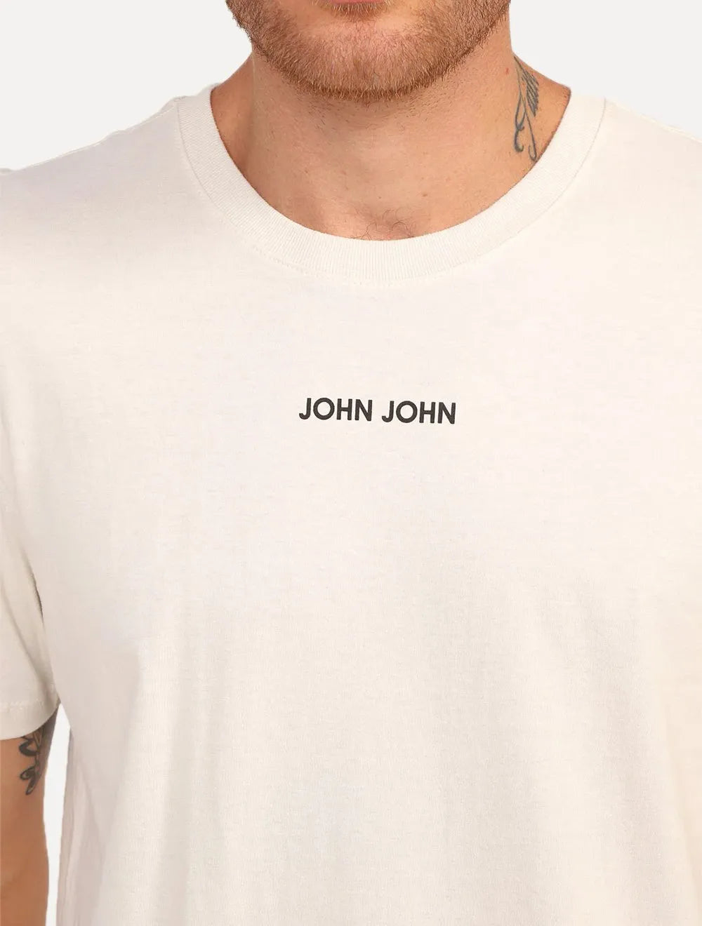Camiseta John John Masculina JJ Mini Off-White