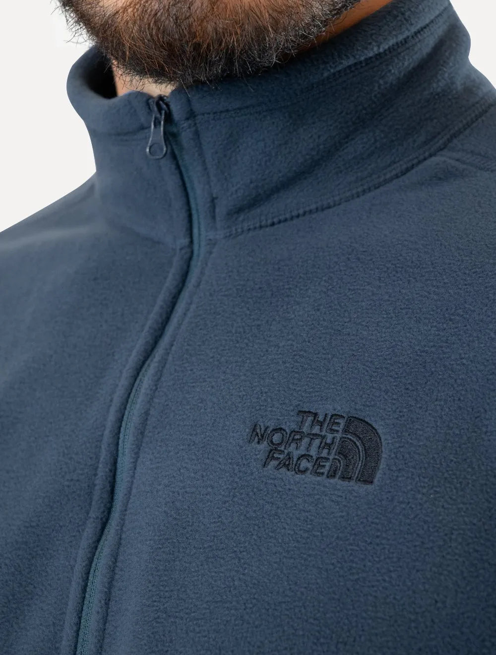 Blusa The North Face Masculina Fleece TKA 100 Glacier 1/4 Zip Azul Escuro