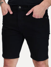 Bermuda Levis Jeans Masculina 412 Slim Shorts Stretch Preta