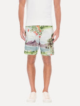 Bermuda Osklen Masculina Sarja Casual RJ Color Off-White