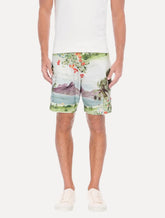 Bermuda Osklen Masculina Sarja Casual RJ Color Off-White