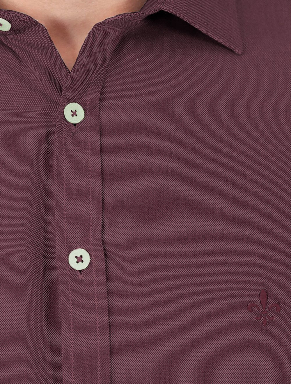 Camisa Dudalina Masculina Slim Fit Superfine Cotton Vinho