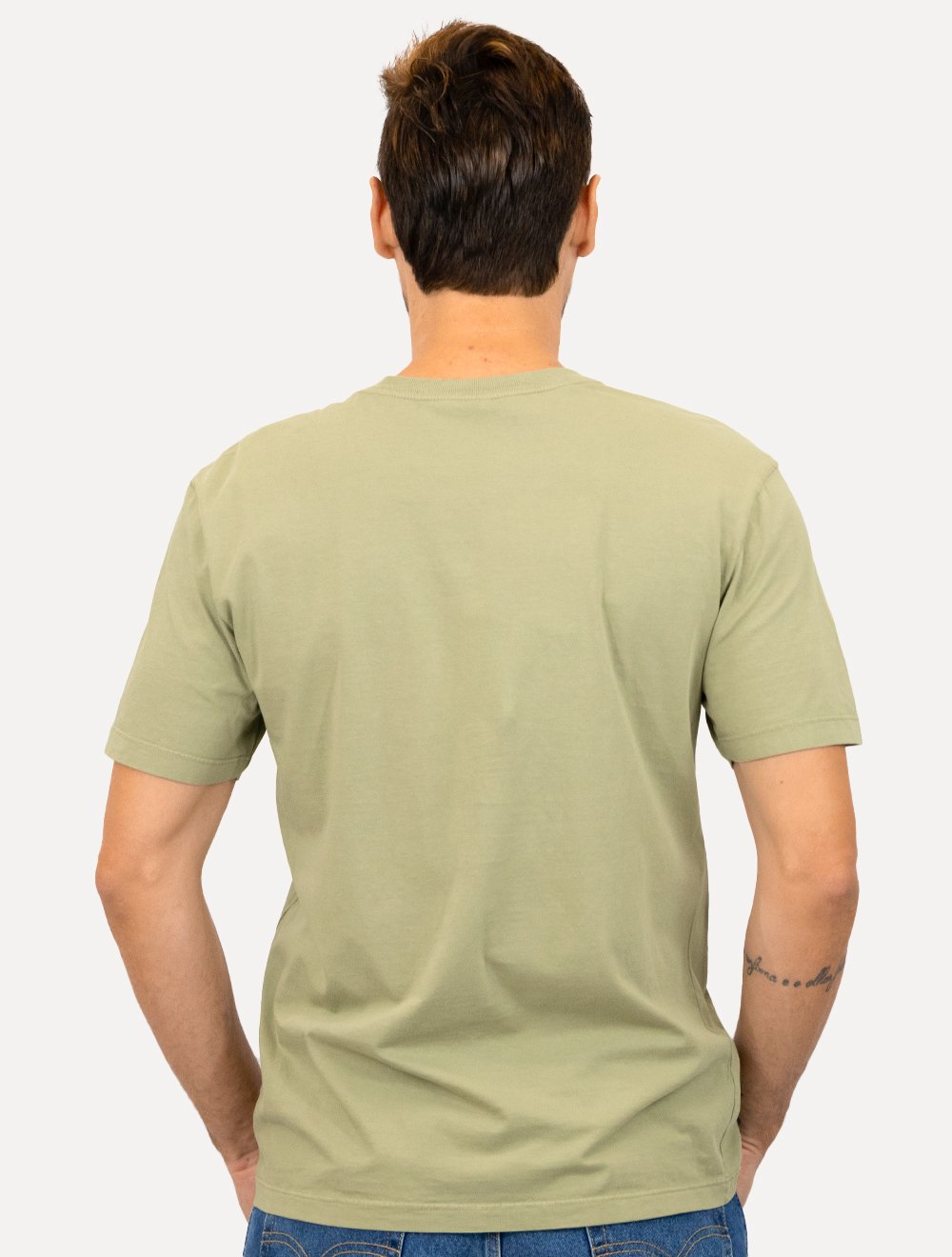 Camiseta John John Masculina Regular Clean Graphic Verde Médio