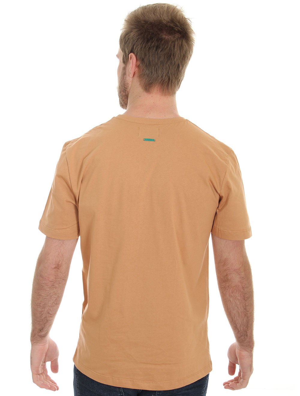 Camiseta Forum Masculina New Box Court Print Cáqui