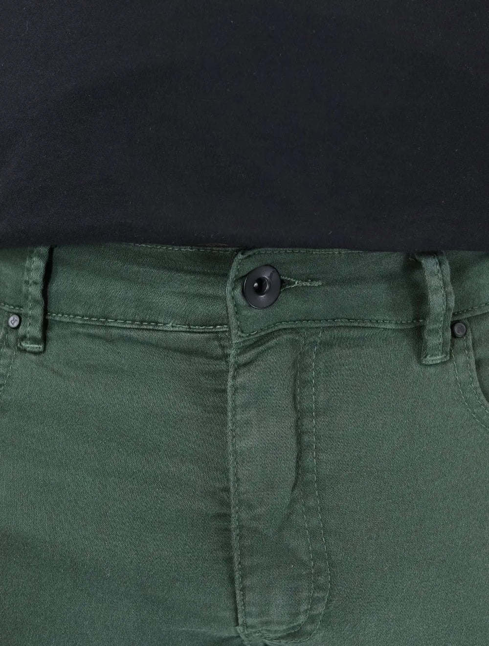 Calça Reserva Masculina Sarja Super Skinny Color Verde Escuro