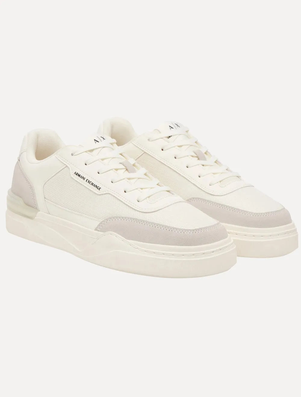 Tênis Armani Exchange Masculino Sneakers Low Pipe Off-White