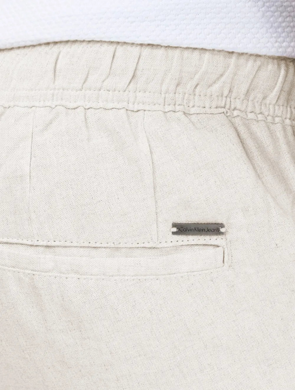 Short Calvin Klein Jeans Sarja Masculino Color Elastic Areia