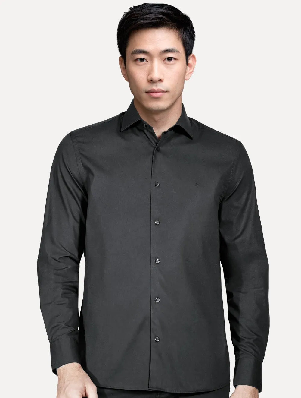 Camisa Aramis Masculina Slim Damero Mono Logo Chumbo