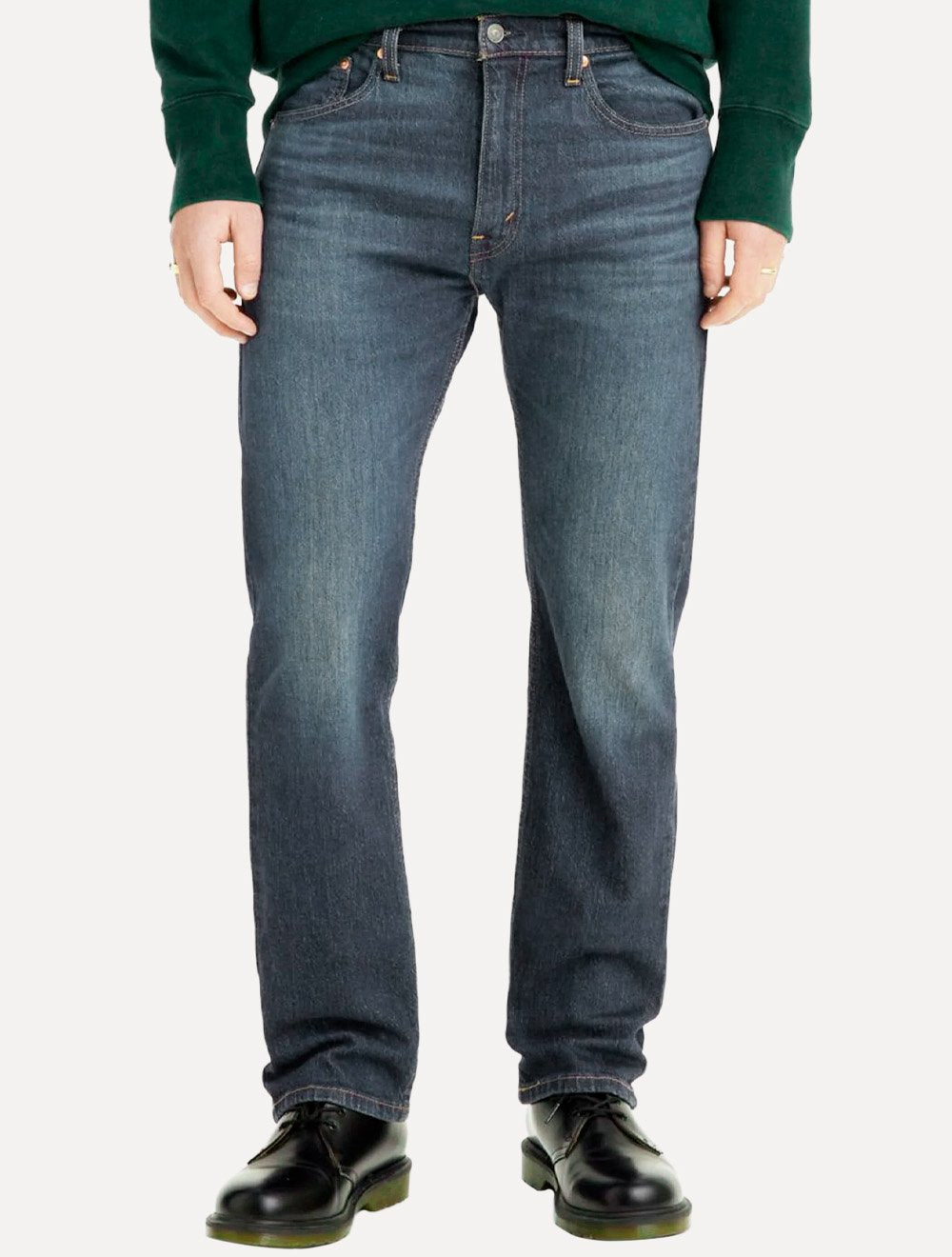 Calça Levis Jeans 505 Regular Eco Ease Stoned Azul Escuro
